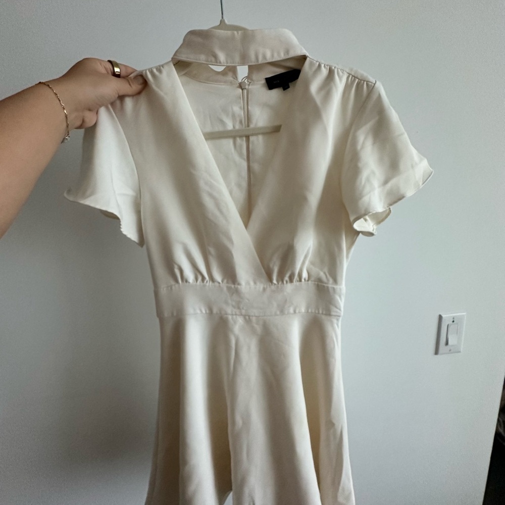 Majorelle Revolve Halter White Minu Dress